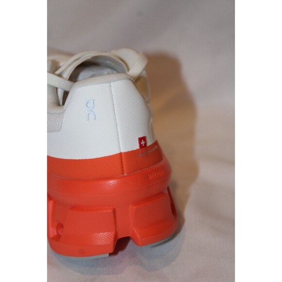 ON CLOUD WOMEN'S CLOUDMONSTER ATHLETIC RUNNING SHOES WHITE FLAME NIB - Picture 6 of 9